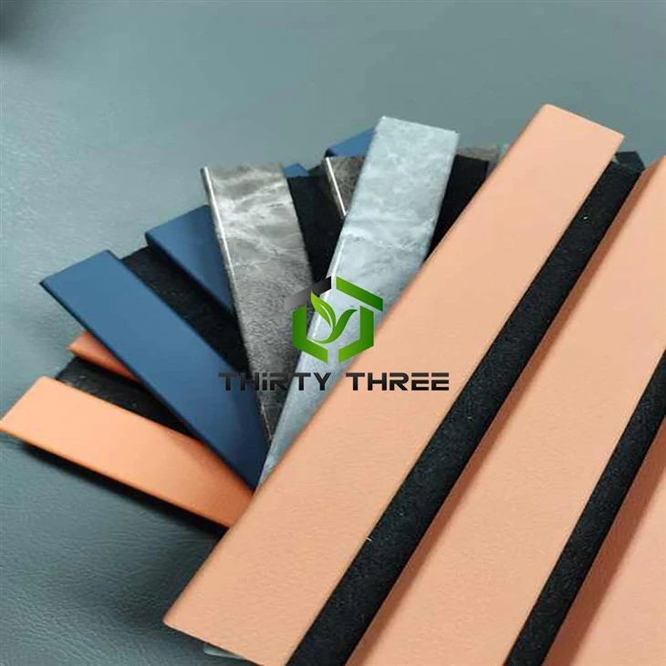 China Sound Insulation PVC Wooden Acoustic Wall Panel For Home Decoration